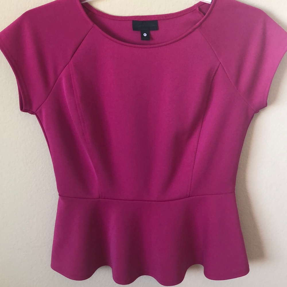 Worthington Pink Peplum Top